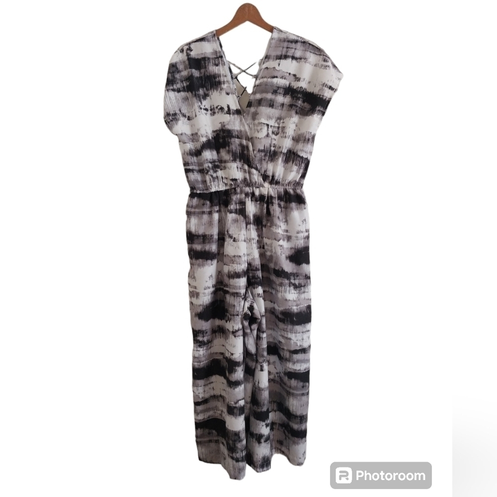 Women's romper size small medium black white World Market